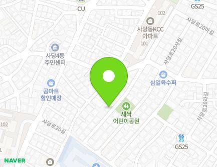 26 Sadang-ro 20da-gil, Dongjak-gu, Seoul, Republic of Korea Map