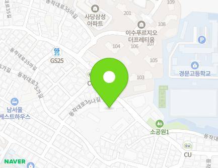 43 Dongjak-daero 35-gil, Dongjak-gu, Seoul, Republic of Korea Map