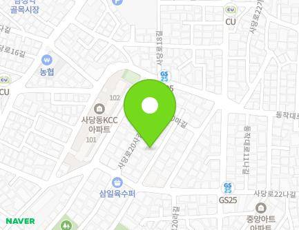 6-1 Sadang-ro 20ba-gil, Dongjak-gu, Seoul, Republic of Korea Map