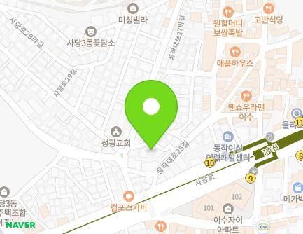 52-9 Dongjak-daero 25-gil, Dongjak-gu, Seoul, Republic of Korea Map