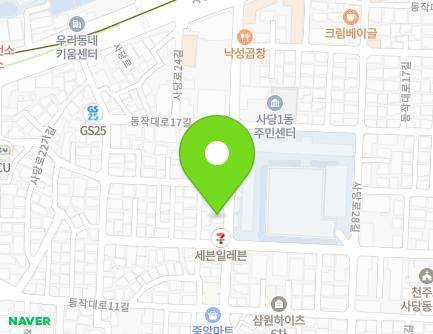 38 Sadang-ro 26-gil, Dongjak-gu, Seoul, Republic of Korea Map