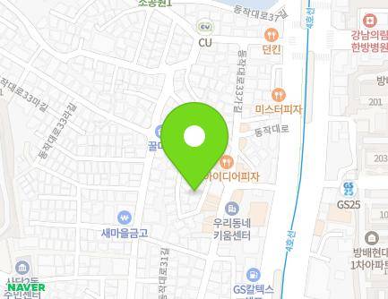 13-6 Dongjak-daero 33-gil, Dongjak-gu, Seoul, Republic of Korea Map