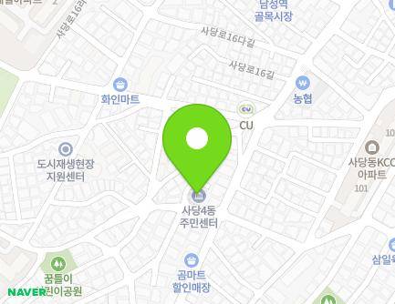 6 Sadang-ro 16a-gil, Dongjak-gu, Seoul, Republic of Korea Map