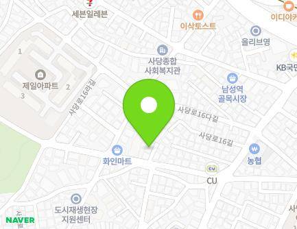 20-3 Sadang-ro 16ma-gil, Dongjak-gu, Seoul, Republic of Korea Map