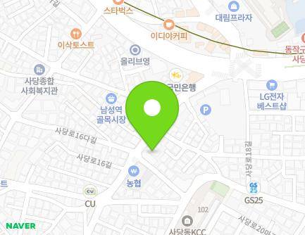 25 Sadang-ro 16-gil, Dongjak-gu, Seoul, Republic of Korea Map