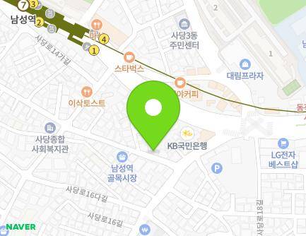 6 Sadang-ro 16ga-gil, Dongjak-gu, Seoul, Republic of Korea Map