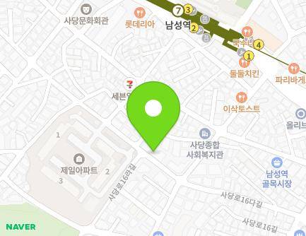 44 Sadang-ro 16da-gil, Dongjak-gu, Seoul, Republic of Korea Map