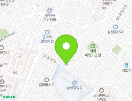 34 Sadang-ro 20da-gil, Dongjak-gu, Seoul, Republic of Korea Map