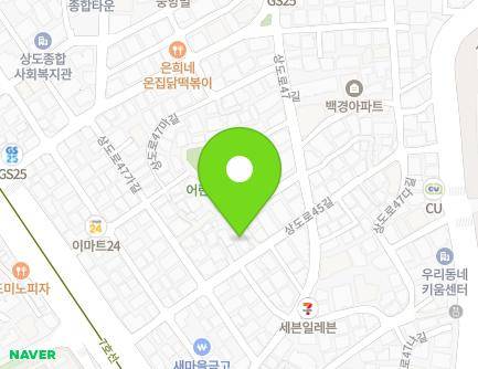 25 Sangdo-ro 45-gil, Dongjak-gu, Seoul, Republic of Korea Map