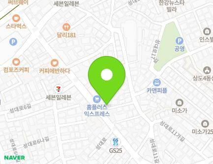 29-10 Seongdae-ro 11-gil, Dongjak-gu, Seoul, Republic of Korea Map