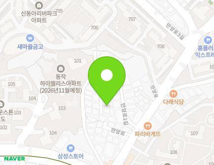 31 Manyang-ro 1-gil, Dongjak-gu, Seoul, Republic of Korea Map