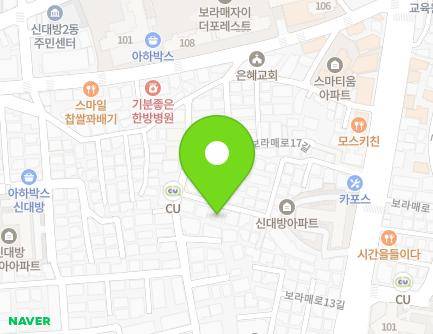 37 Boramae-ro 15-gil, Dongjak-gu, Seoul, Republic of Korea Map