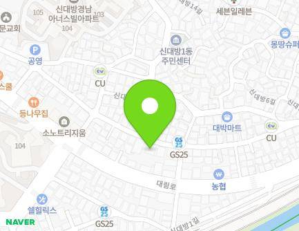 37 Sindaebang 3-gil, Dongjak-gu, Seoul, Republic of Korea Map