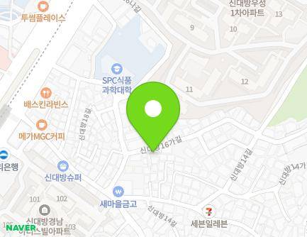 8 Sindaebang 16ga-gil, Dongjak-gu, Seoul, Republic of Korea Map