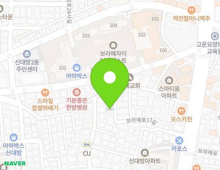 33 Boramae-ro 17-gil, Dongjak-gu, Seoul, Republic of Korea Map