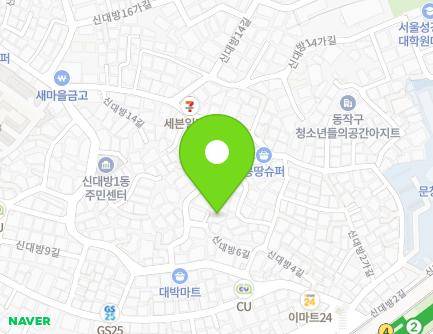 8-3 Sindaebang 6-gil, Dongjak-gu, Seoul, Republic of Korea Map