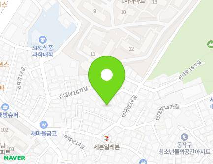 20-6 Sindaebang 16ga-gil, Dongjak-gu, Seoul, Republic of Korea Map