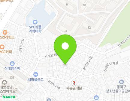 15-8 Sindaebang 14-gil, Dongjak-gu, Seoul, Republic of Korea Map