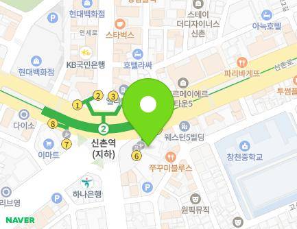 106 Sinchon-ro, Mapo-gu, Seoul, Republic of Korea Map