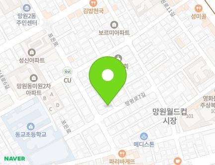 31-20 Mangwon-ro 7-gil, Mapo-gu, Seoul, Republic of Korea Map