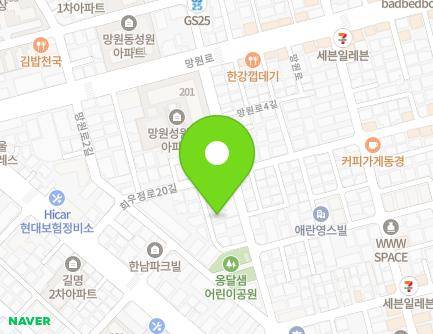 22-7 Huiujeong-ro 20-gil, Mapo-gu, Seoul, Republic of Korea Map