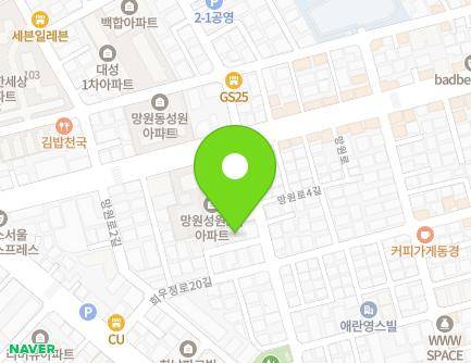 16-6 Mangwon-ro 4-gil, Mapo-gu, Seoul, Republic of Korea Map