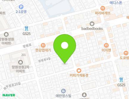 16-1 Mangwon-ro 6-gil, Mapo-gu, Seoul, Republic of Korea Map