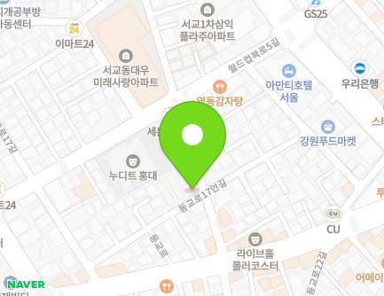 27 Donggyo-ro 17an-gil, Mapo-gu, Seoul, Republic of Korea Map