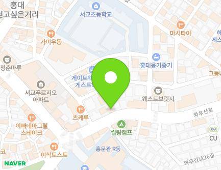 105 Wausan-ro, Mapo-gu, Seoul, Republic of Korea Map