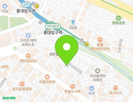 45 Wausan-ro 33-gil, Mapo-gu, Seoul, Republic of Korea Map