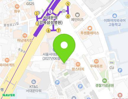 107-17 Tongil-ro, Seodaemun-gu, Seoul, Republic of Korea Map