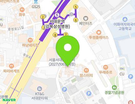 107-29 Tongil-ro, Seodaemun-gu, Seoul, Republic of Korea Map