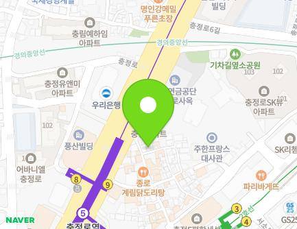 5-1 Chungjeong-ro 4-gil, Seodaemun-gu, Seoul, Republic of Korea Map