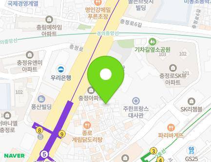 5-7 Chungjeong-ro 4-gil, Seodaemun-gu, Seoul, Republic of Korea Map