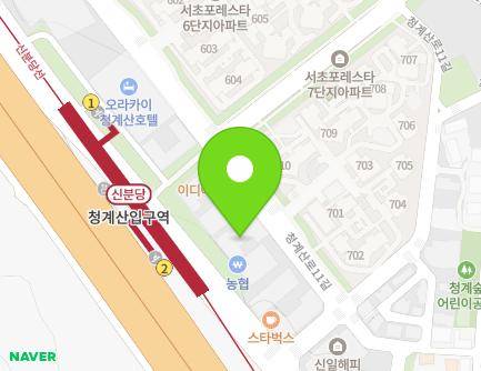 195 Cheonggyesan-ro, Seocho-gu, Seoul, Republic of Korea Map