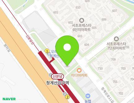 1-3 Cheonggyesan-ro 9-gil, Seocho-gu, Seoul, Republic of Korea Map