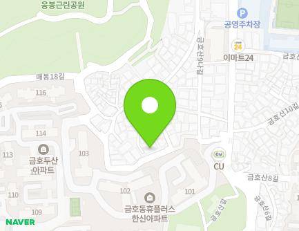 12-25 Geumhosan 9ga-gil, Seongdong-gu, Seoul, Republic of Korea Map