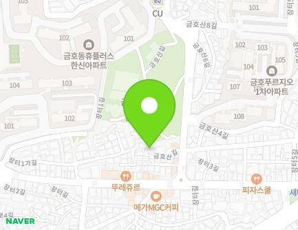 3-18 Geumhosan-gil, Seongdong-gu, Seoul, Republic of Korea Map