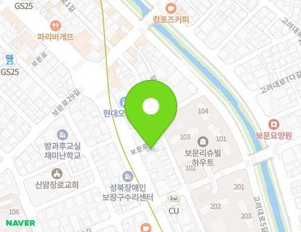 136-4 Bomun-ro, Seongbuk-gu, Seoul, Republic of Korea Map