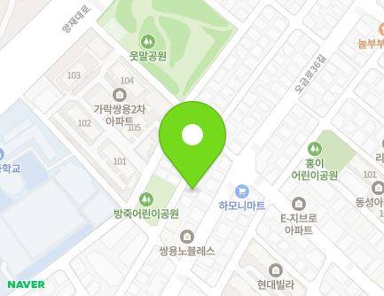 33-1 Ogeum-ro 34-gil, Songpa-gu, Seoul, Republic of Korea Map