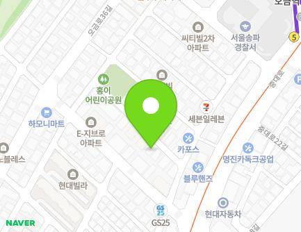 46-24 Songi-ro 17-gil, Songpa-gu, Seoul, Republic of Korea Map