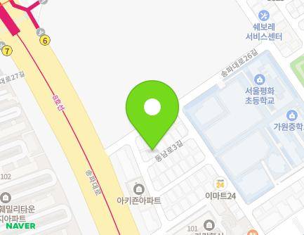 17-12 Dongnam-ro 3-gil, Songpa-gu, Seoul, Republic of Korea Map