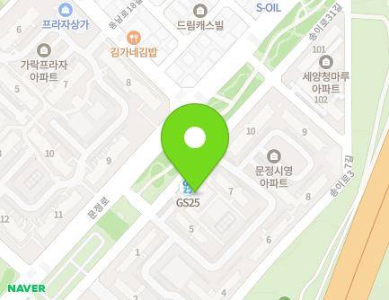 52 Songi-ro 31-gil, Songpa-gu, Seoul, Republic of Korea Map