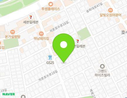 19-5 Seokchonhosu-ro 18-gil, Songpa-gu, Seoul, Republic of Korea Map
