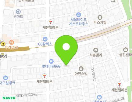 3-12 Baekjegobun-ro 34-gil, Songpa-gu, Seoul, Republic of Korea Map