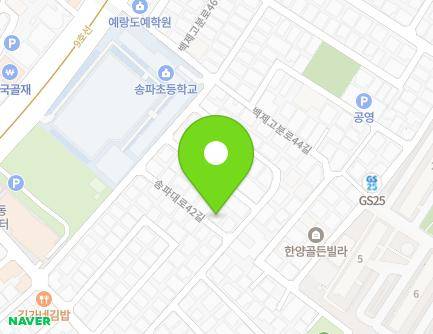 34-17 Songpa-daero 42-gil, Songpa-gu, Seoul, Republic of Korea Map