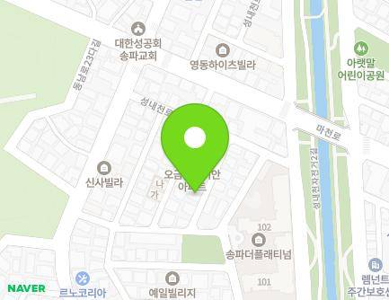 5-14 Seongnaecheon-ro 6-gil, Songpa-gu, Seoul, Republic of Korea Map