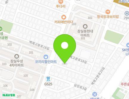23-7 Baekjegobun-ro 18-gil, Songpa-gu, Seoul, Republic of Korea Map
