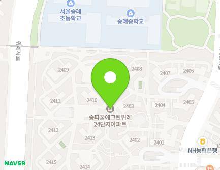 121 Wiryegwangjang-ro, Songpa-gu, Seoul, Republic of Korea Map