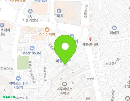 17-5 Huam-ro 49-gil, Yongsan-gu, Seoul, Republic of Korea Map